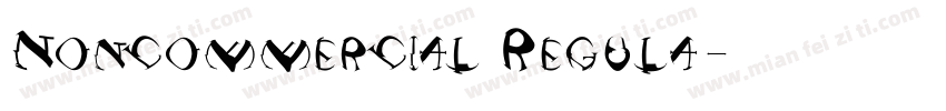Noncommercial Regula字体转换